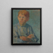 Boy with Red Hair - Elemér Halász-Hradil — framed artwork on a wall