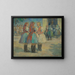 Filles en costume traditionnel - Elemér Halász-Hradil — framed artwork on a wall