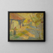 In the courtyard - Elemér Halász-Hradil — framed artwork on a wall