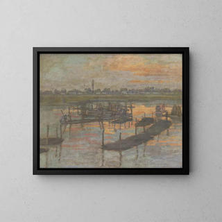 Manie de la konop - Elemér Halász-Hradil — framed artwork on a wall