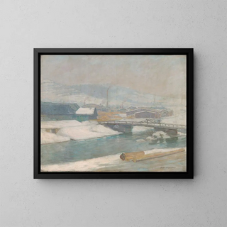 Le Moulin de Margecany - Elemér Halász-Hradil — framed artwork on a wall