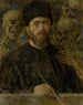 Self-portrait Painting - Elemér Halász-Hradil — artwork view