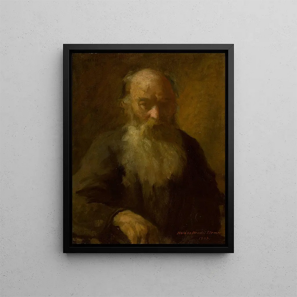 Old Man - Elemér Halász-Hradil — framed artwork on a wall