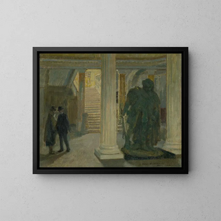 The Vestibule of the Košice Museum - Elemér Halász-Hradil — framed artwork on a wall