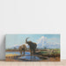Reproduction of the painting Elephant painting at the watering hole - Wilhelm Kuhnert