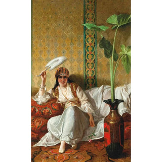 Reproduction of the painting A Beauty of the Harem - Eleuterio Pagliano