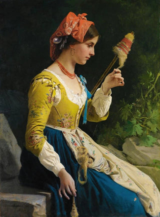 The Spinner - Eleuterio Pagliano — artwork view