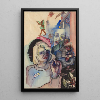 Elfriede LohseWchtler - Selfportrait in fantastic company.webp