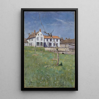 La Pension Laurent à Grez-sur-Loing - Elias Erdtman — framed artwork on a wall