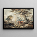 Landscape painting with livestock - Elias Martin — framed artwork on a wall