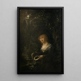 Maria Gyllenstierna de Lundholm 1716-1783 baroness - Elias Martin — framed artwork on a wall