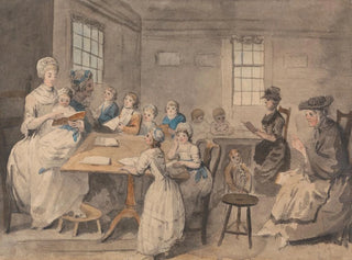Lesson in Reading at a Girls' School - Elias Martin — artwork view