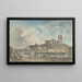 View of Uppsala Cathedral from the North - Elias Martin — framed artwork on a wall