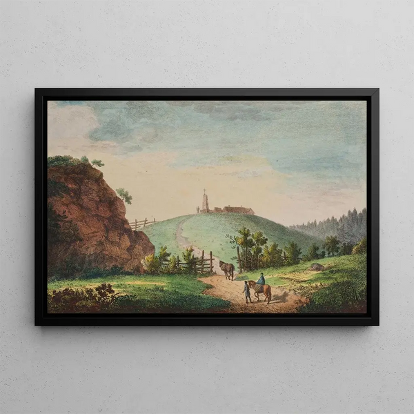 Stèle of King Oluf at Verdalen - Elias Meyer — framed artwork on a wall