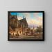 A Dutch market scene - Elias Pieter van Bommel — framed artwork on a wall
