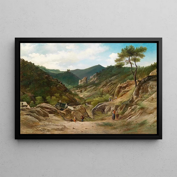 Les Klausen à Mödling - Elias Pieter van Bommel — framed artwork on a wall