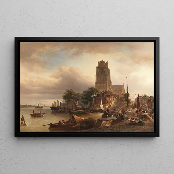 Dordrecht - Elias Pieter van Bommel — framed artwork on a wall