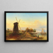 Watermill near Amsterdam - Elias Pieter van Bommel — framed artwork on a wall