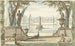 View in a Garden with a Pond, a Fountain, and a Peacock - Elias van Nijmegen — artwork view