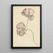 Two studies of a poppy - Elias van Nijmegen — framed artwork on a wall