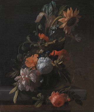 A bowl of flowers - Elias van den Broeck — artwork view