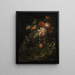 Flowers, lizards and insects - Elias van den Broeck — framed artwork on a wall