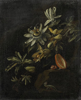 Still life with passiflores - Elias van den Broeck — artwork view