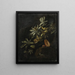 Still life with passiflores - Elias van den Broeck — framed artwork on a wall