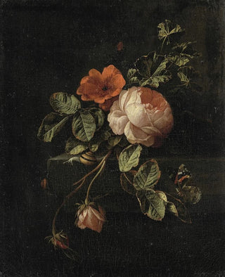 Still life with roses - Elias van den Broeck — artwork view