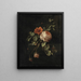Still life with roses - Elias van den Broeck — framed artwork on a wall