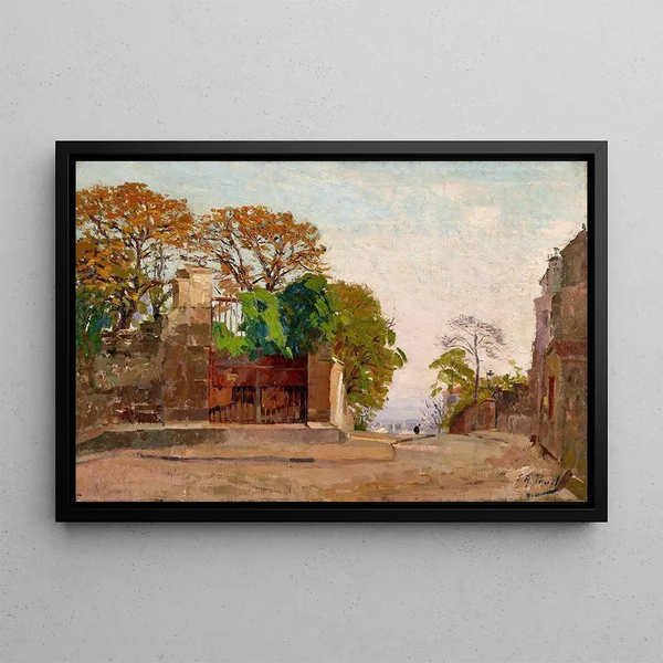 Montmartre Painting - Élie Anatole Pavil — framed artwork on a wall