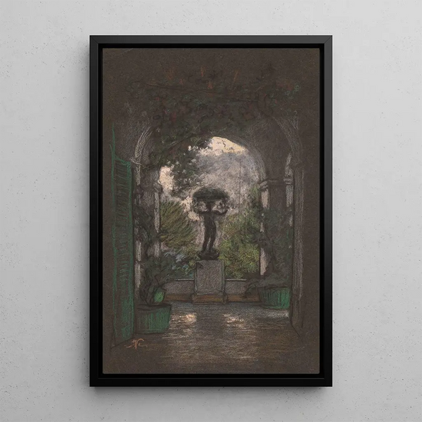 Capri - Elihu Vedder — framed artwork on a wall
