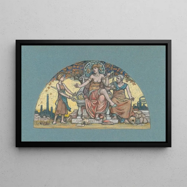 Corrupt Legislation - Elihu Vedder — framed artwork on a wall