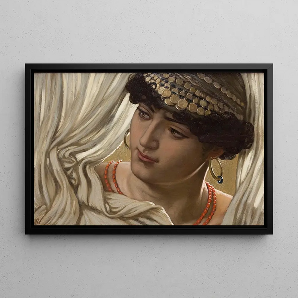 Dalila - Elihu Vedder — framed artwork on a wall