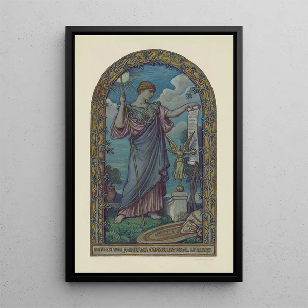 Reproduction of the painting Sketch for Minerva - Elihu Vedder