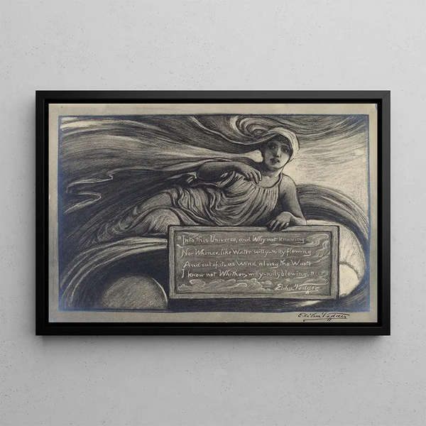 In the universe - Elihu Vedder — framed artwork on a wall