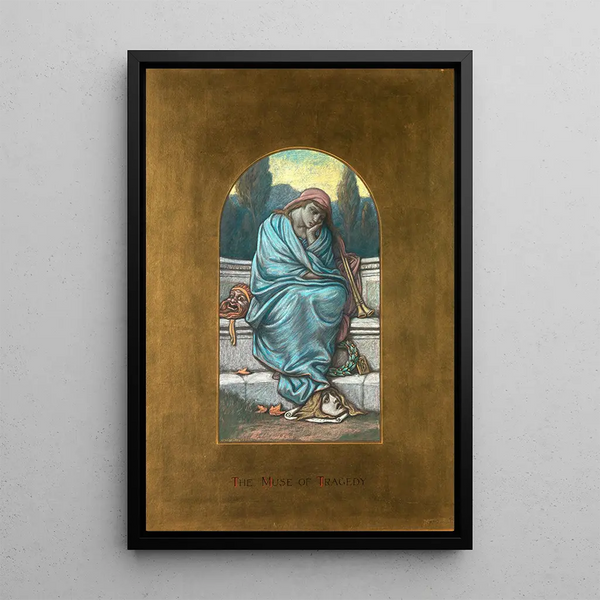 Reproduction of the painting Muse of Tragedy - Elihu Vedder