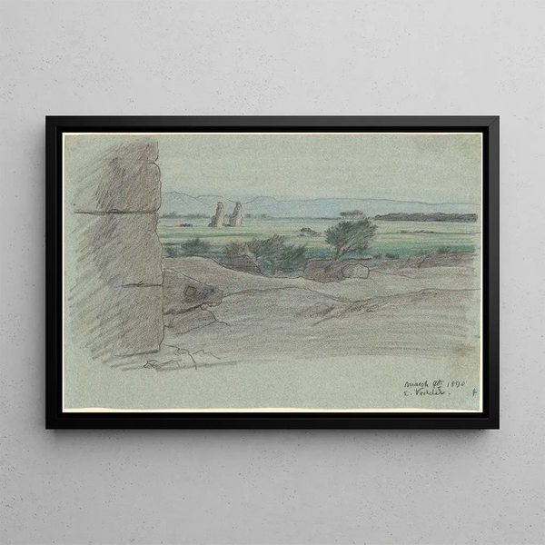 Voyage sur le Nil n° 15 - Elihu Vedder — framed artwork on a wall