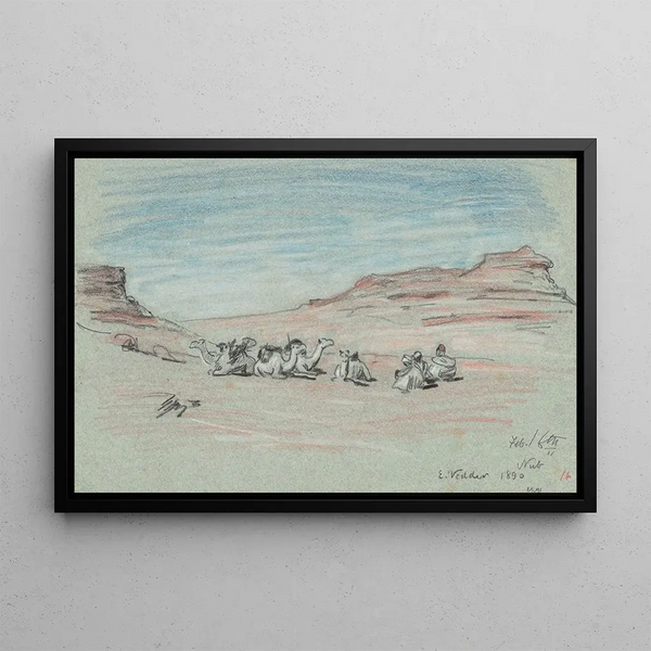 Voyage sur le Nil No 20 - Elihu Vedder — framed artwork on a wall
