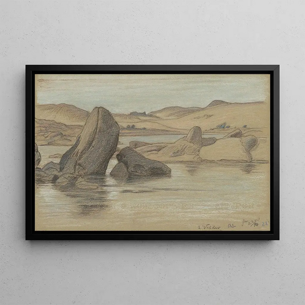 Voyage sur le Nil n° 22 - Elihu Vedder — framed artwork on a wall