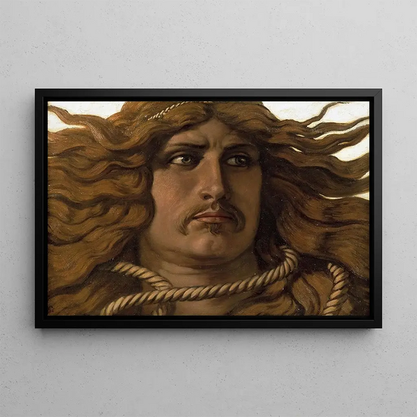 Samson - Elihu Vedder — framed artwork on a wall