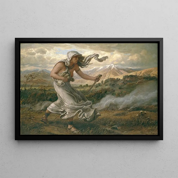 La Sibylle de Cumes - Elihu Vedder — framed artwork on a wall