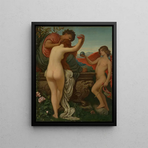 La Coupe de l'Amour - Elihu Vedder — framed artwork on a wall