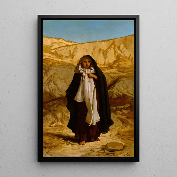 L'Esprit perdu - Elihu Vedder — framed artwork on a wall
