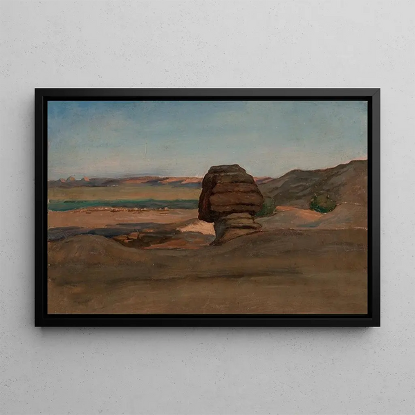 The Sphinx - Elihu Vedder — framed artwork on a wall