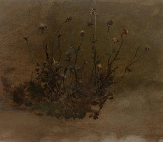 Wildflowers Painting - Elihu Vedder — artwork view