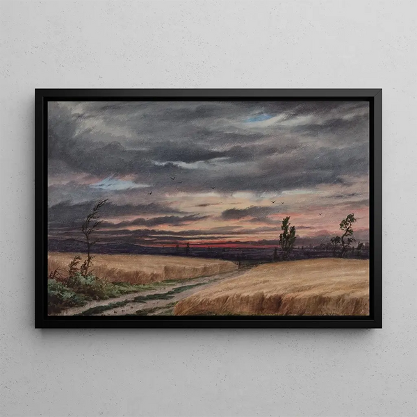 Champ near Cofton - Elijah Walton — framed artwork on a wall