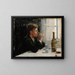a seated man at the table - Elin Danielson-Gambogi — framed artwork on a wall