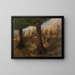 Trees by a Stream - Eliphalet Fraser Andrews — framed artwork on a wall