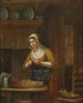 peeling apples in the kitchen - Elisabeth Alida Haanen — artwork view